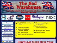 Tablet Screenshot of bedwarehousespain.com
